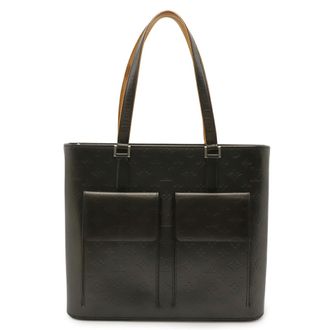 Louis Vuitton Black Noir Monogram Mat Shoulder Bag Tote Bag (Pre-Owned)