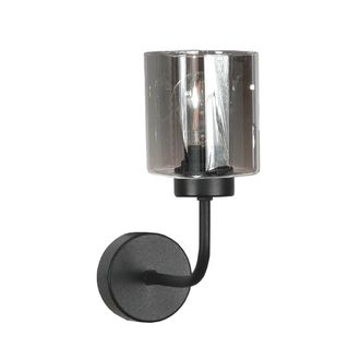 OEM Aplique De Pared Con Pantalla De Cristal Grafito Negro 15-413 Jastar