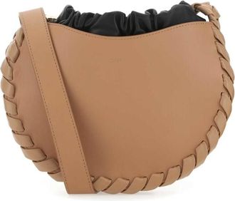 Chlo&eacute; Biscuit Leather Small Mate Crossbody Bag