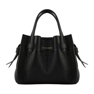 Pourchet Tassen, Dames, Zwart, ONE Size, Leer, Nnao Bucket Bag