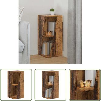 vidaXL Ripiano autoportante - Mensola laterale Legno vecchio 33 x 32 x 70,5 cm