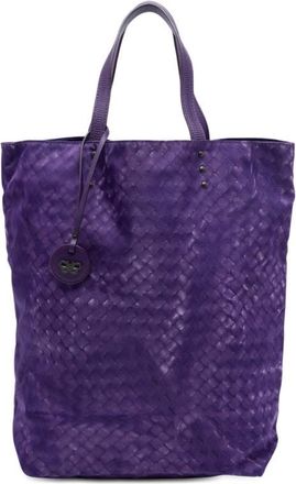 Bottega Veneta Pre-owned Bottega Veneta Nylon Intrecciolusion Vertical Tote Ladies 82YVFH665IYFED04