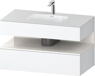 Duravit Qatego Lavabo Encastrado Con Base De Lavabo Consola, - Duravit