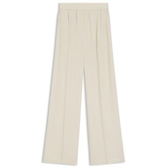 BOSS Relaxed-fit trousers in fluid crepe