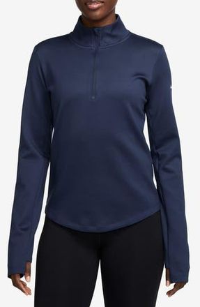 Nike Quarter Zip Therma-FIT ADV Activewear Pullover in Midnight Navy at Nordstrom Rack, Size X-Small