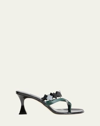 Manolo Blahnik Sulfahi Crisscross Mule Sandals