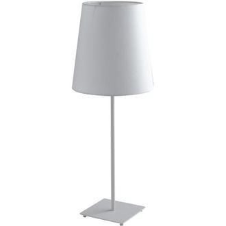 Fan Europe Fan Europe - Lampada da tavolo elvis in metallo bianco con paralume in tessuto 64 cm