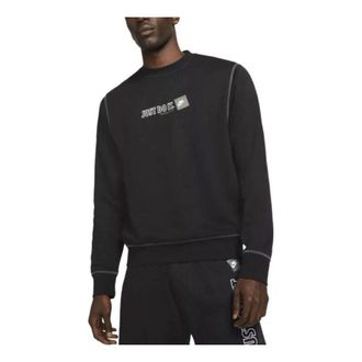 Nike Just Do It Sweatshirt Black White DD6246-010