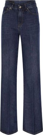 Dondup Amber Wide-Leg Jeans - Dames - Loose Fit Jeans - Blauw - W30 - Denim - Jeans