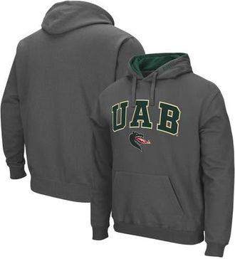 Colosseum Mens Colosseum Charcoal UAB Blazers Arch and Logo Pullover Hoodie at Nordstrom, Size Medium