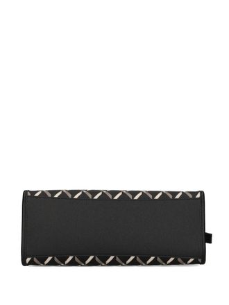 A|X Armani Exchange Gynger monogram top-handle tote bag - Black