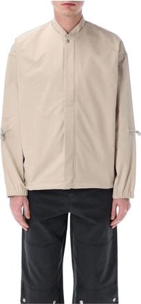 OAMC Oamc, Jassen, Heren, Beige, M, Tech Overshirt Sand Ss 25