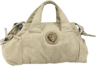 Gucci Pre-owned Vintage Handtas - Dames - Vintage Handtas - Beige - ONE Size - Leer - Vintage