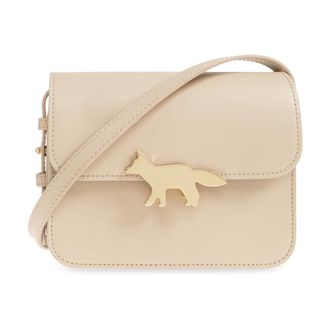 Maison Kitsun&eacute; Cross Body Bags, unisex, Beige, Size: ONE SIZE Edie Bag