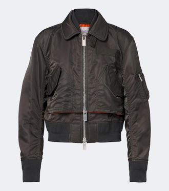 sacai Layered technical bomber jacket