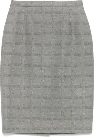 Dior Minigonna con stampa anni 2010 - Grigio