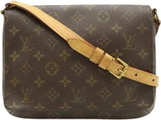 Louis Vuitton Pre-owned Cross Body Bags, female, Brown, Size: ONE SIZE Pre-owned Canvas Cross Body Bag