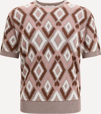 PIACENZA 1733 Maglione a maniche corte con girocollo Man 46