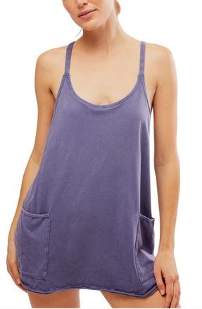 Free People Hot Shot Romper in Blue Indigo at Nordstrom, Size X-Large