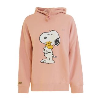Sun 68 Snoopy & Woodstock Felpa con cappuccio - - Sweatshirts & Hoodies - Donna - Rosa - M