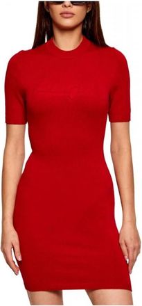 HUGO BOSS Kleedjes, Dames, Rood, L, Hugo Blue - Jurken > Damesjurken > Midi-jurken