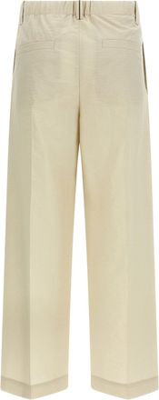 Brunello Cucinelli Womens White Cotton Dress Pants