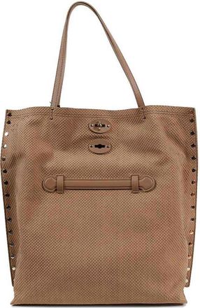 Zanellato Aspasso Medium Amoretto In Beige Calf Leather