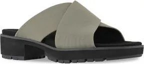 Munro Dekkie Slide Sandal in Khaki Stre at Nordstrom Rack, Size 6.5