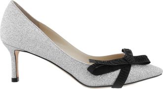 Jimmy Choo London Romy 60 Glitter Pumps, Brand Size 34.5 ( US Size 4.5 )
