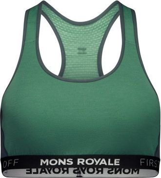 Mons Royale Sierra Sports Bra Sport-BH f&uuml;r Damen | gr&uuml;n