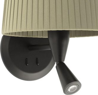Faro Barcelona Samba Aplique De Pared Con Lector Negra/encintada Verde 64309-37