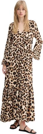 Munthe Ublue Jurk - Dames - Maxi kleedjes - Bruin - M - Kleedjes