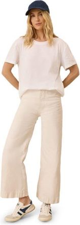 Pact Organic Cotton Featherweight Slub Relaxed Tee in White at Nordstrom, Size Xx-Large