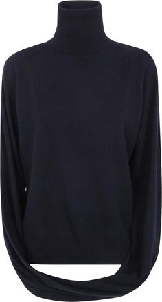 Uma Wang Wikkelvest - Dames - Coltruien - Zwart - M - Kasjmier - Truien & Vesten