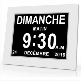 OEM Reloj Digital One Piece De 7 Pulgadas Con Calendario, Fecha Y Hora, Reloj Para Padres Con Alzheimer, Recordatorio De Medicamentos Para Abuelos Y Ni&ntilde;os