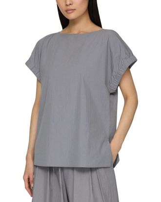 Lafayette 148 New York Gathered Cuff Sleeve Blouse