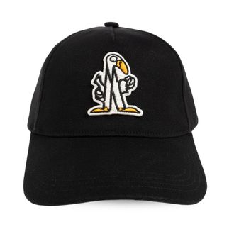 Moncler Baseball Cap - Heren - Petten - Zwart - ONE Size - Katoen - Accessoires