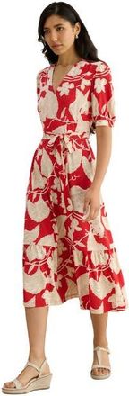 Hobbs London Martha Floral Jersey Dress in Redcream at Nordstrom, Size 10