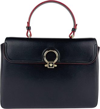 Versace Color Leather Handbag Shoulder Bag (Pre-Owned)