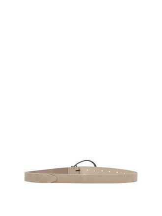 Brunello Cucinelli Beige Leather Regular Womens Belt