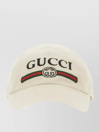 Gucci cotton baseball cap curved brim design
