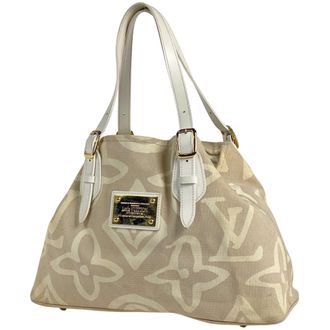 Louis Vuitton Sable Canvas Shoulder Bag Tote Bag (Pre-Owned)