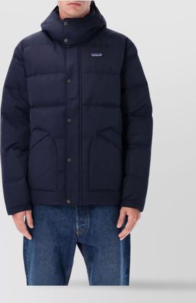 Patagonia quilted hooded jacket and pockets