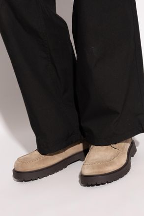 Birkenstock Highwood Moc Lace Low Shoes, Mens, Beige