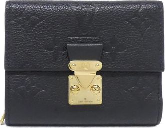 Louis Vuitton Black Monogram Empreinte Wallet (Tri-Fold) (Pre-Owned)