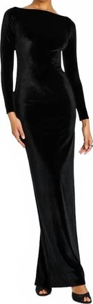 Retrof&ecirc;te Taegan Velvet Dress In Black