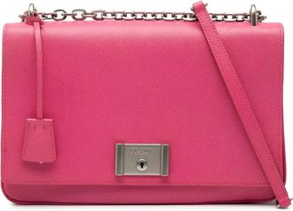 Prada Pre-owned Chain Shoulder Bag - Dames - Vintage Schoudertas - Roze - ONE Size - Vintage
