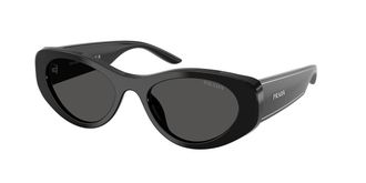 Prada PR D23SU 16K08Z Womens Sunglasses Black Size 53