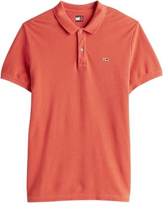 Tommy Hilfiger Oranje Polo Shirt Slim Fit - Heren - Polos - Oranje - S - Tops
