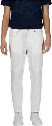 Jeckerson Witte Katoenen Slim Broek Collectie - Heren - Slim Fit Jeans - Wit - W40 - Katoen - Jeans